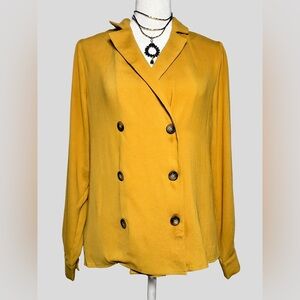 Elodie (Nordstrom) Mustard Blazer Blouse